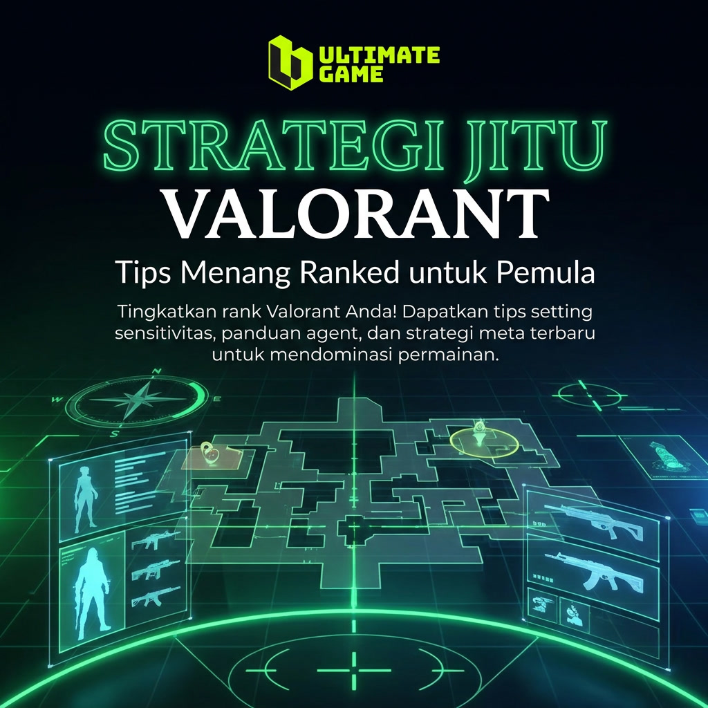 Pemain sedang mengatur strategi dan sensitivitas di menu pengaturan game Valorant untuk meningkatkan performa bermain.