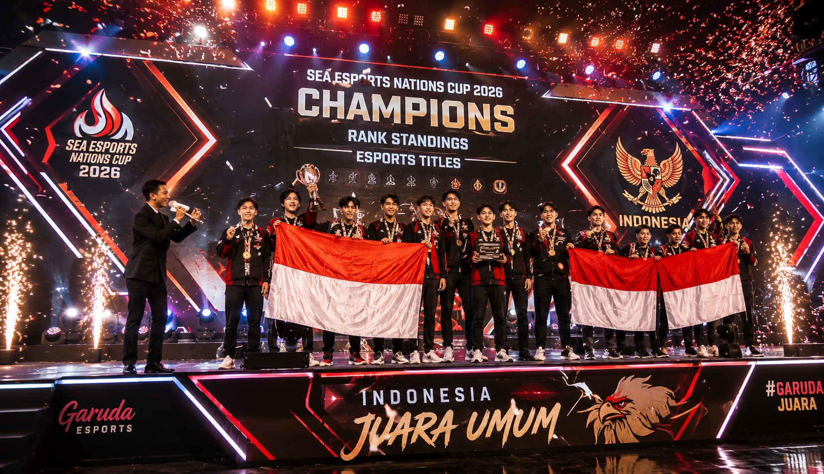 Indonesia Ukir Sejarah, Raih Gelar Juara Umum SEA Esports Nations Cup 2026