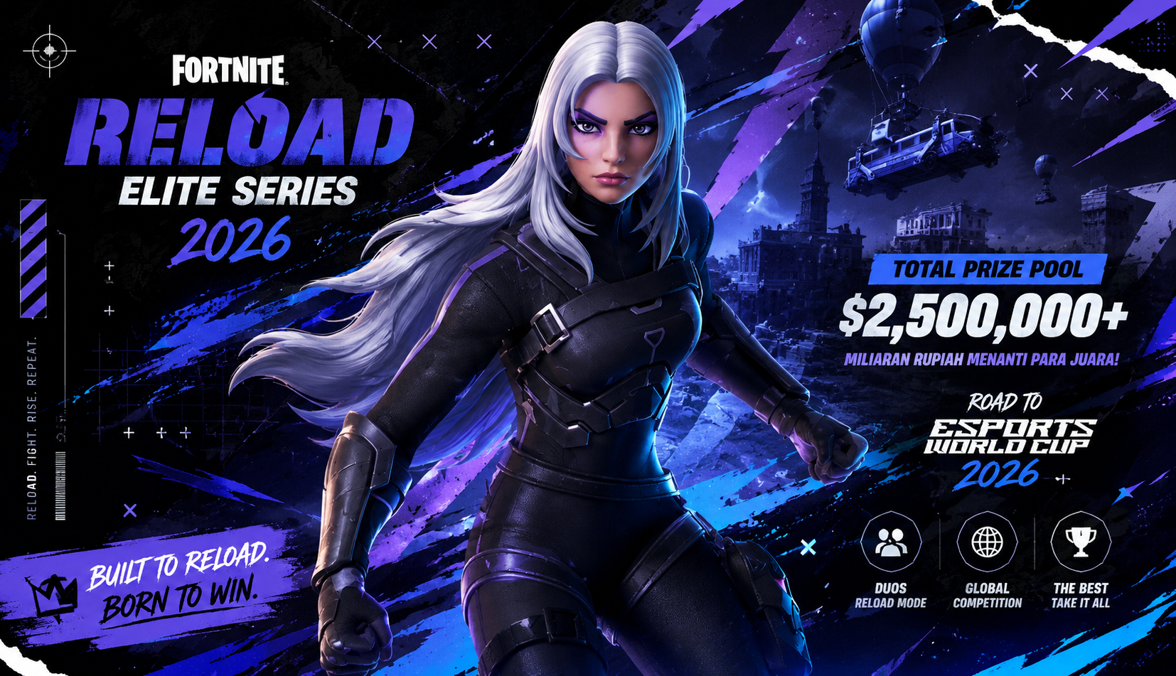 Fortnite Mobile Reload Elite Series 2026 Resmi Digelar, Hadiah Miliaran Rupiah Siap Diperebutkan