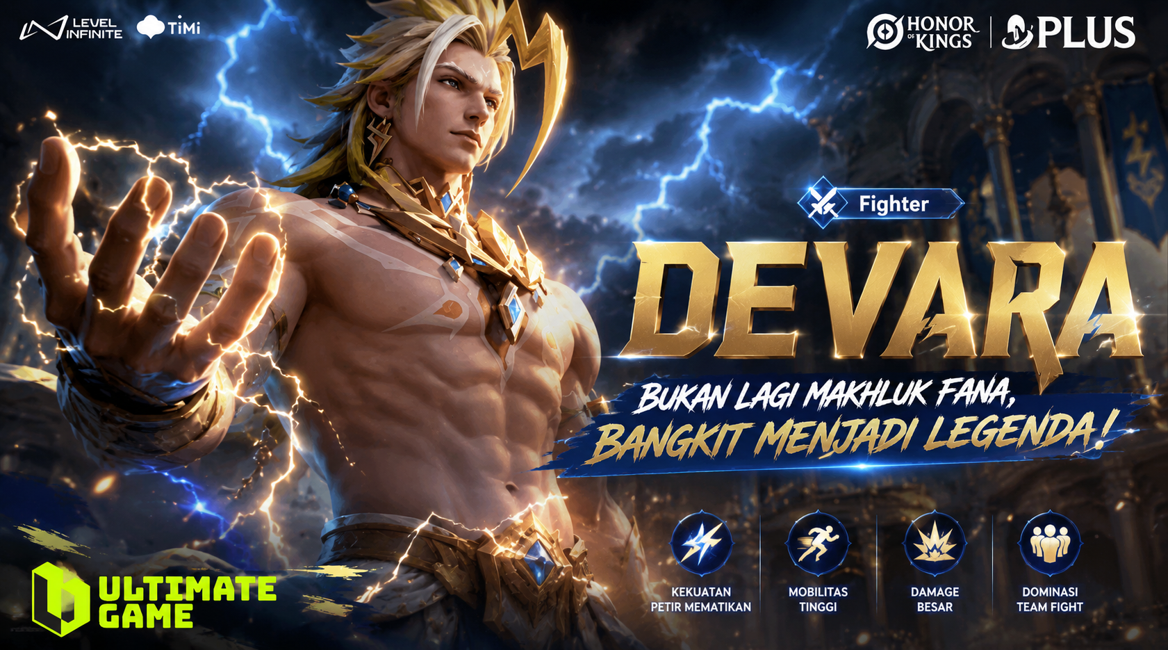 Hero Baru HOK Devara Resmi Hadir, Kekuatan Petirnya Langsung Jadi Sorotan